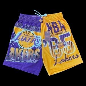 Lakers (Mitchell & Ness) Drawstring Shorts (XL)